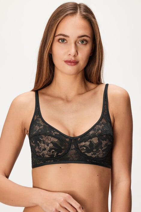 Hunkemöller Сутиен Elle Black Bralette - Pepit.bg