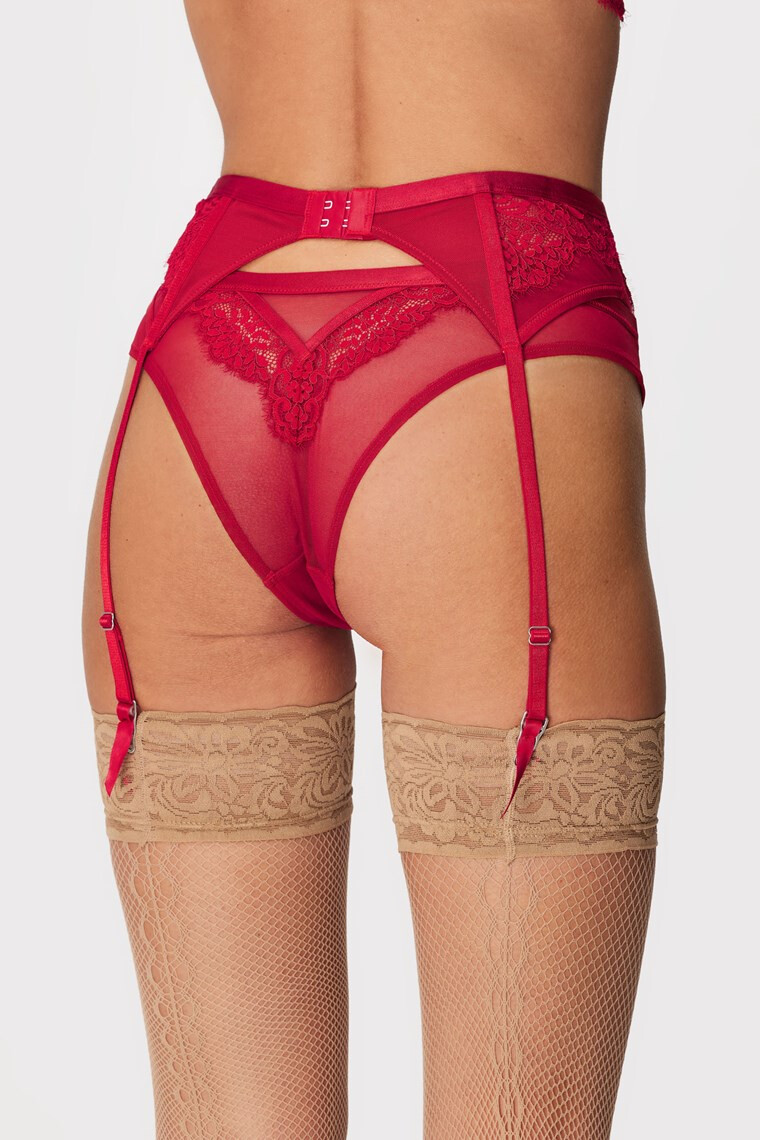 Hunkemöller Жартиерен колан Pauline Red - Pepit.bg