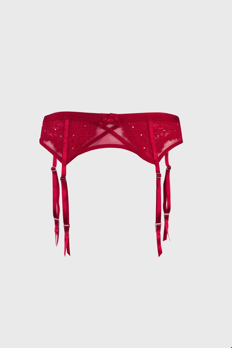 Hunkemöller Жартиерен колан Pauline Red - Pepit.bg