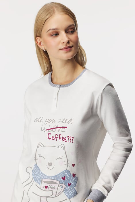 Il Granchio Памучна пижама Love Cats - Pepit.bg