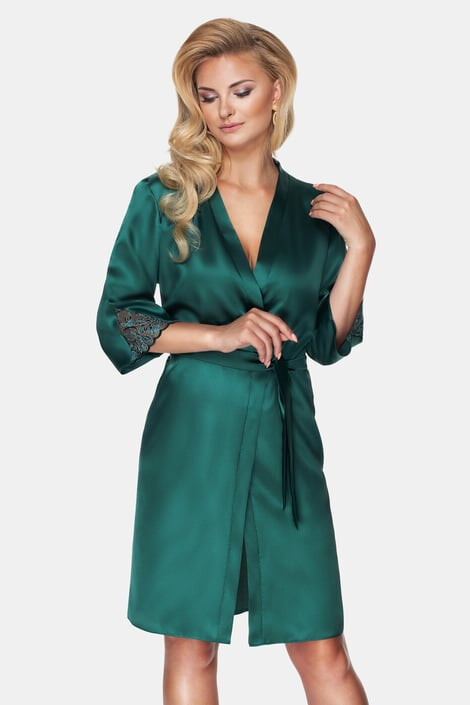 Irall Дамски сатенен халат Emerald - Pepit.bg