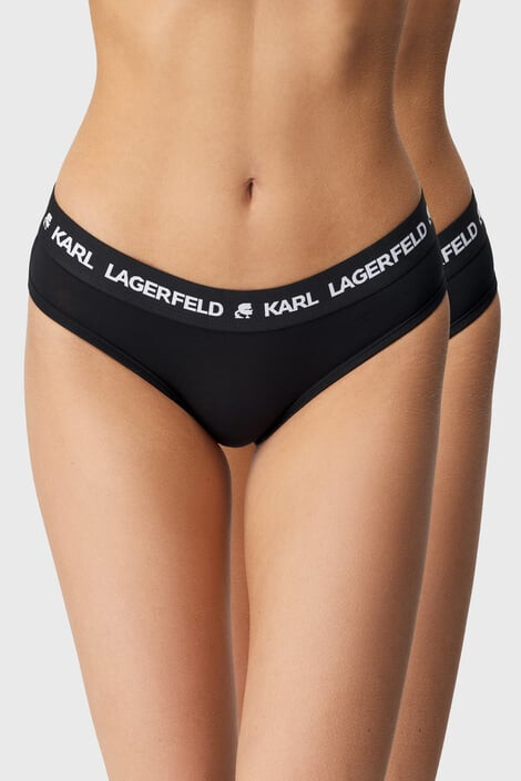 Karl Lagerfeld 2 PACK класически бикини Logo Hipsters - Pepit.bg
