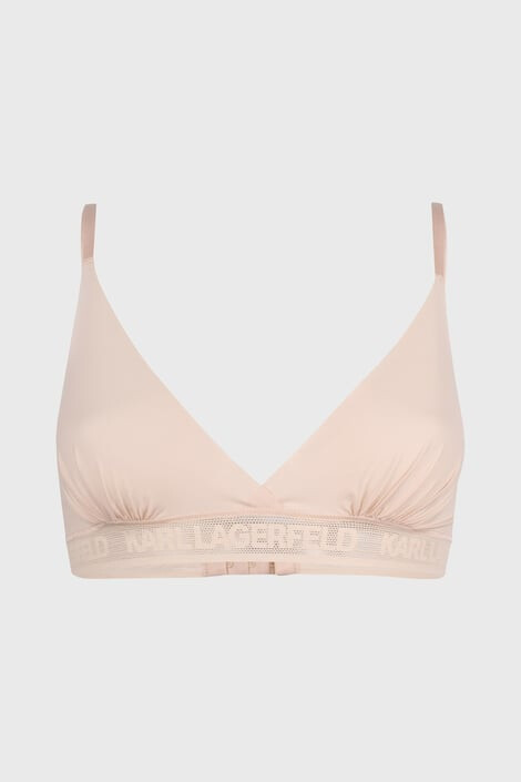 Karl Lagerfeld Бежов сутиен Bralette - Pepit.bg