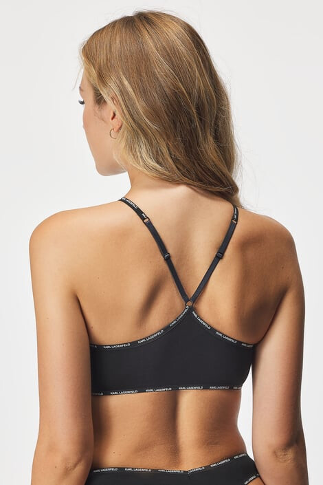 Karl Lagerfeld Сутиен Mini Logo Halter Bralette - Pepit.bg