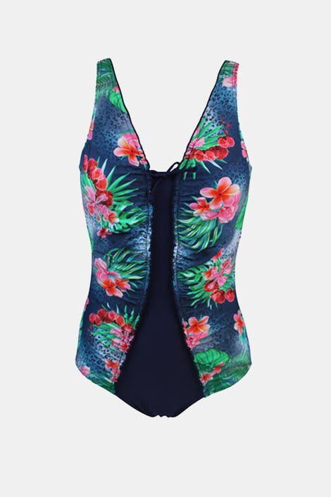 Lentiggini a Mila Swimwear Дамски цял бански Tropical Flower - Pepit.bg