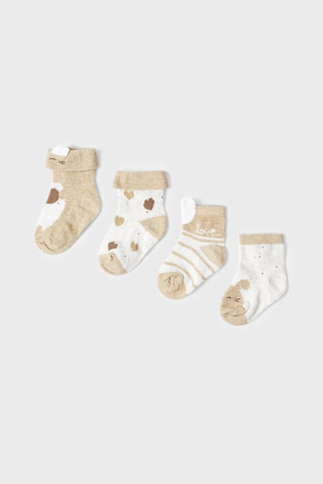 Mayoral Moda Infantil S:A.U. 4 PACK бебешки чорапи Mayoral Love - Pepit.bg