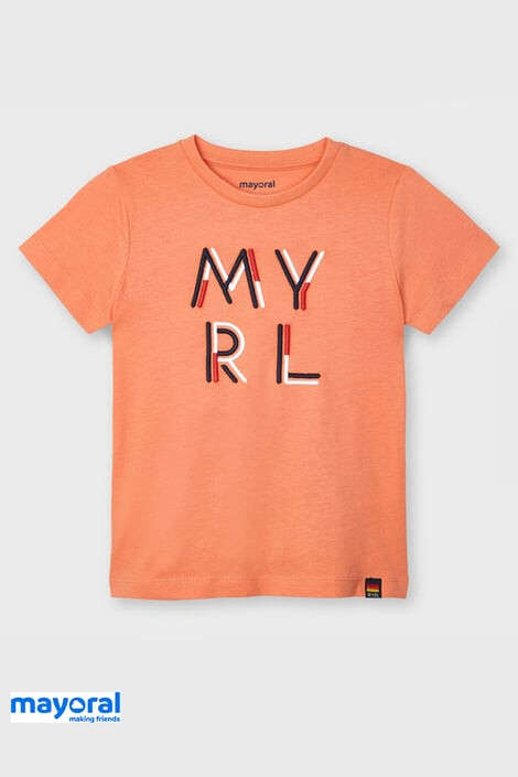 Mayoral Moda Infantil S:A.U. Детска тениска Mayoral Apricot - Pepit.bg