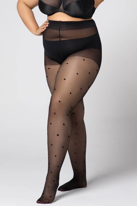MONA QUEEN Чорапогащник Plus Size Diamond 30 DEN - Pepit.bg