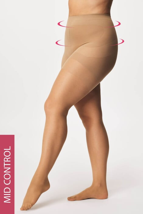 MONA QUEEN Оформящ чорапогащник Plus Size Shaping 30 DEN - Pepit.bg