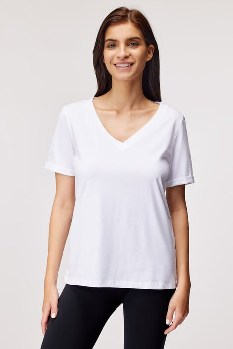Pieces Дамска тениска Ria V-Neck - Pepit.bg