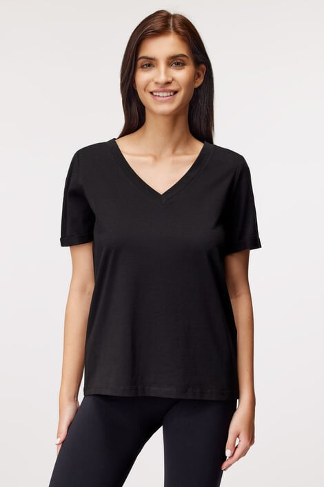Pieces Дамска тениска Ria V-Neck - Pepit.bg