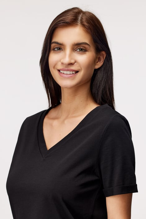 Pieces Дамска тениска Ria V-Neck - Pepit.bg