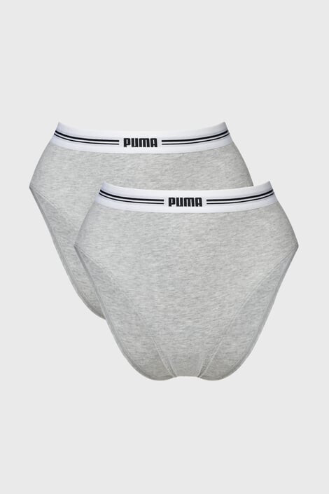 PUMA 2PACK класически бикини Grey с висока талия - Pepit.bg