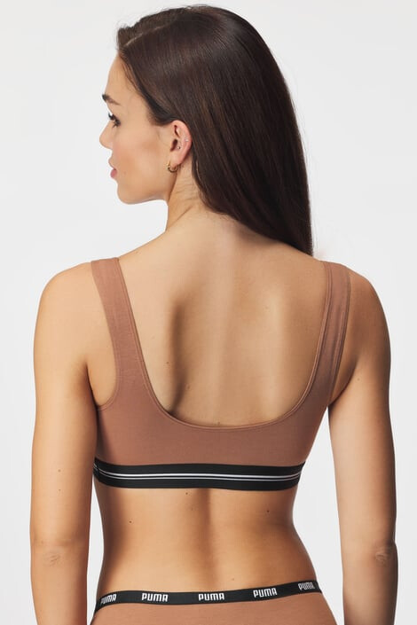 PUMA Спортен сутиен Scoop Caramel - Pepit.bg