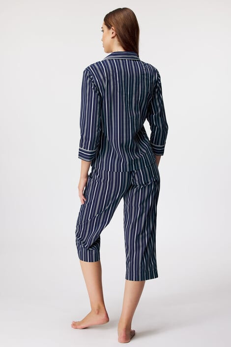 Ralph Lauren Дамска пижама Navy Stripe - Pepit.bg