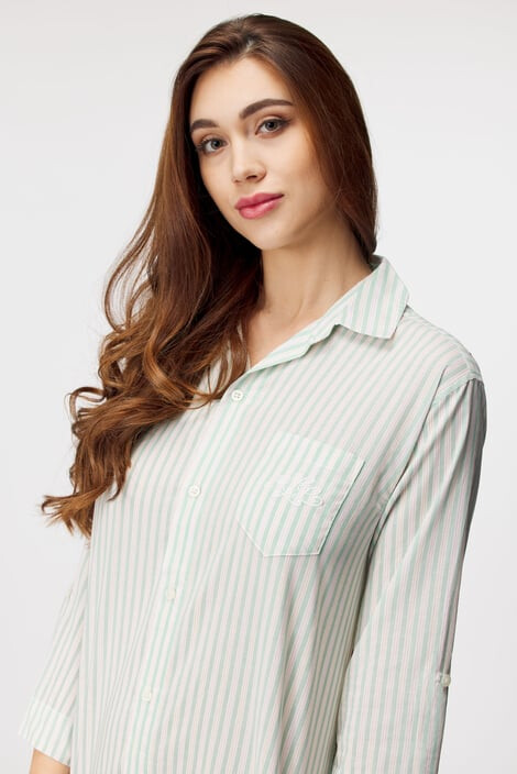 Ralph Lauren Нощница Mint Stripe - Pepit.bg