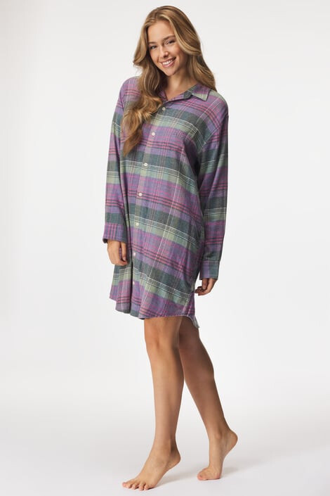 Ralph Lauren Нощница Purple Plaid - Pepit.bg