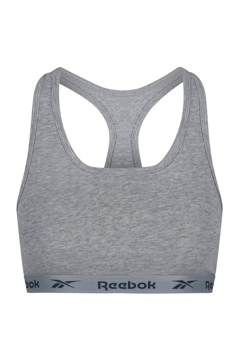 Reebok 2 PACK дамски кроп топове сиво-бял - Pepit.bg