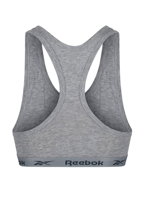 Reebok 2 PACK дамски кроп топове сиво-бял - Pepit.bg