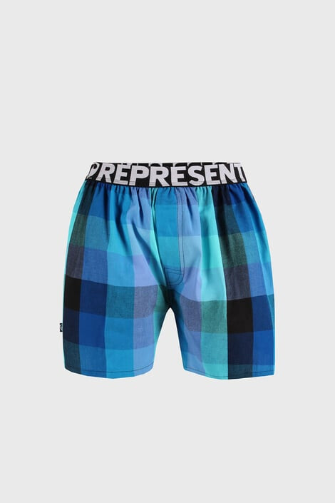 Represent Сини карирани шорти Classic Mike - Pepit.bg