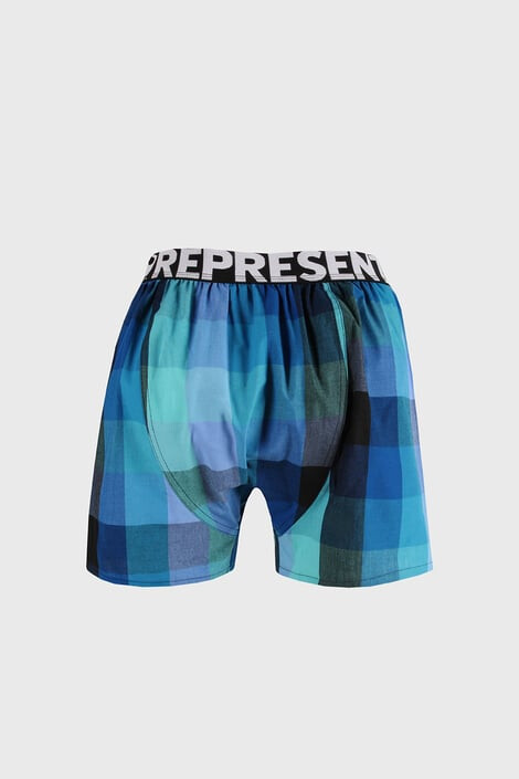 Represent Сини карирани шорти Classic Mike - Pepit.bg