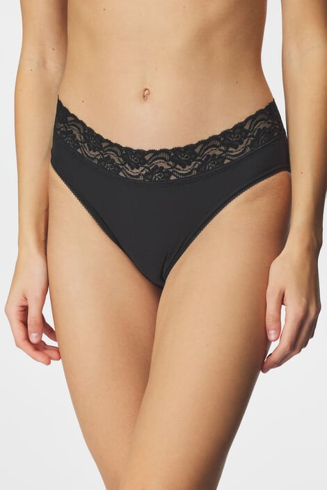 Teccia Lingerie Менструални бикини Blackie за средно силна менструация - Pepit.bg