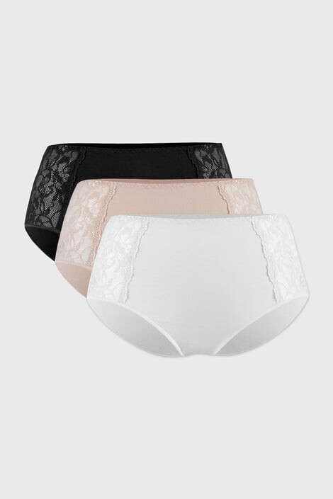 Teyli 3PACK класически бикини Fiona с виска талия - Pepit.bg