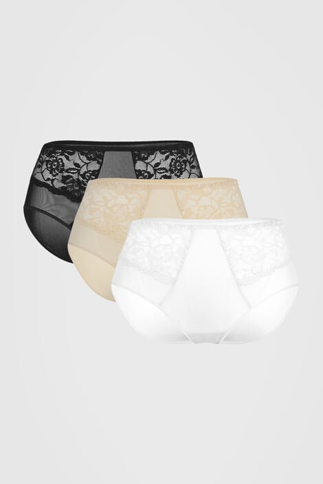 Teyli 3PACK класически по-дълбоки бикини Evelyn - Pepit.bg