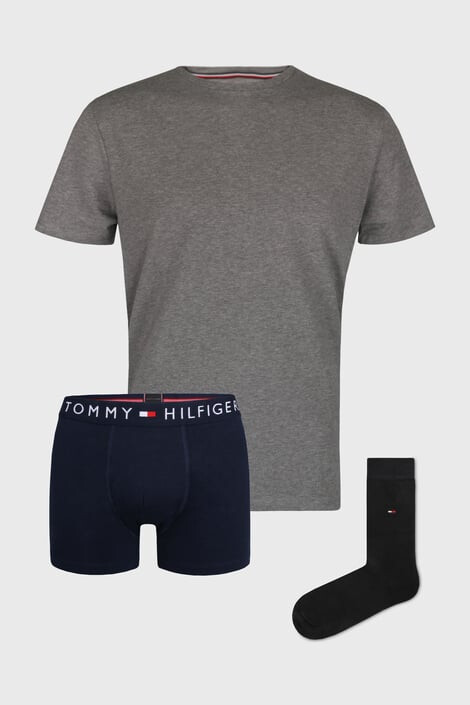 Tommy Hilfiger Комплект от тениска боксерки и къси чорапи Gift - Pepit.bg
