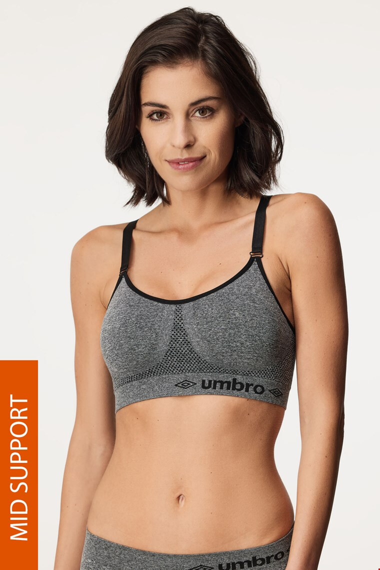 Umbro Сив спортен сутиен - Pepit.bg