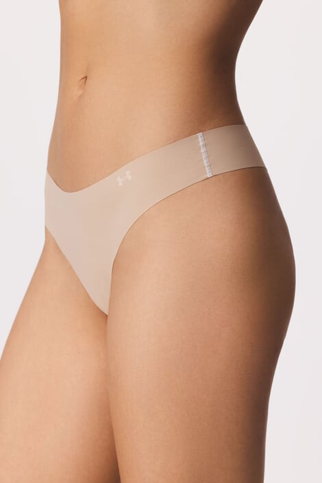 Under Armour 3 PACK бежови спортни прашки Thong - Pepit.bg