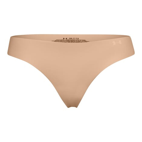 Under Armour 3 PACK бежови спортни прашки Thong - Pepit.bg