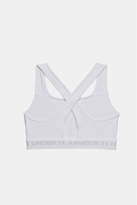 Under Armour Бял спортен сутиен Crossback Mid - Pepit.bg