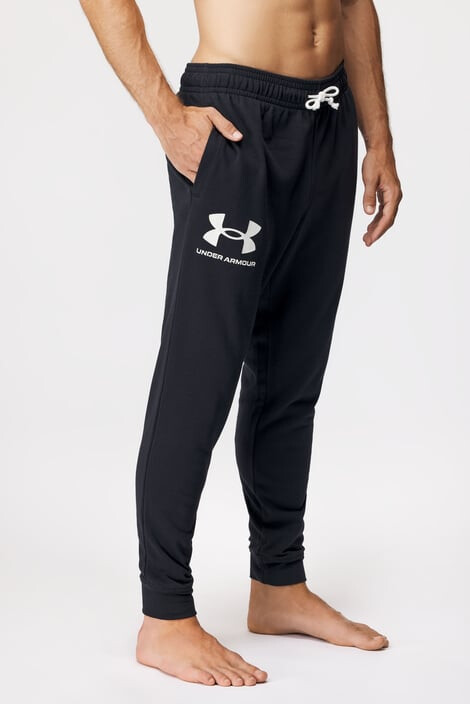 Under Armour Черно спортно долнище Rival Terry - Pepit.bg