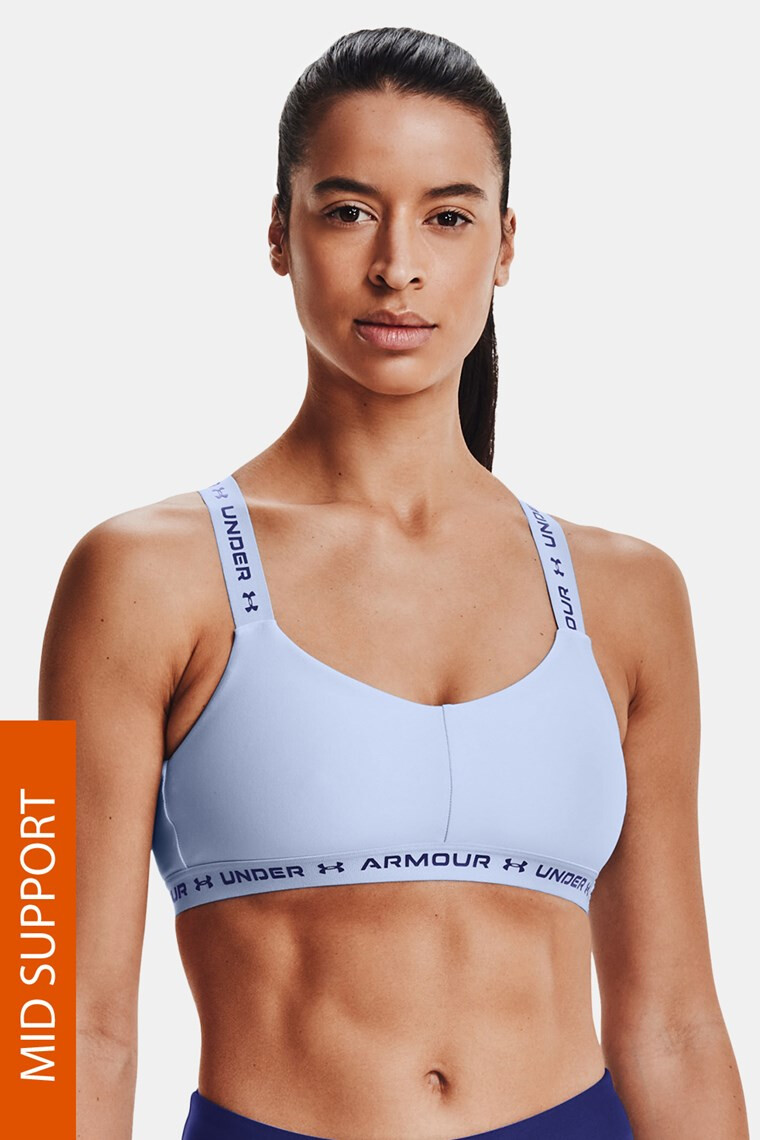 Under Armour Син спортен сутиен Crossback Low - Pepit.bg