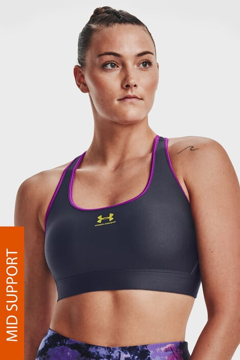 Under Armour Спортен сутиен Authentics Steel - Pepit.bg