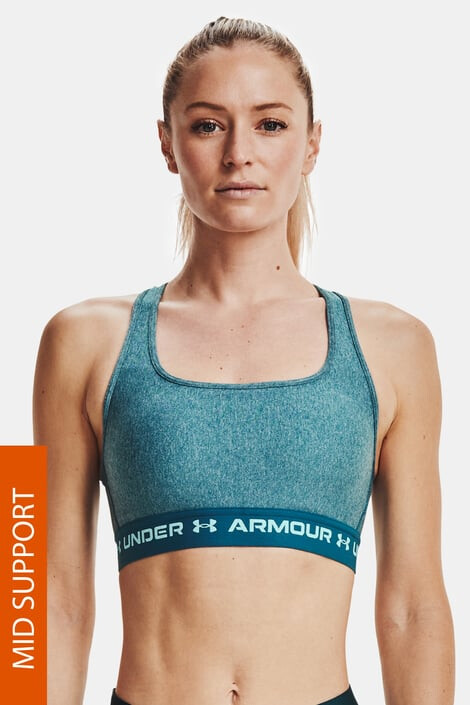 Under Armour Тюркоазен спортен сутиен Crossback Heather - Pepit.bg