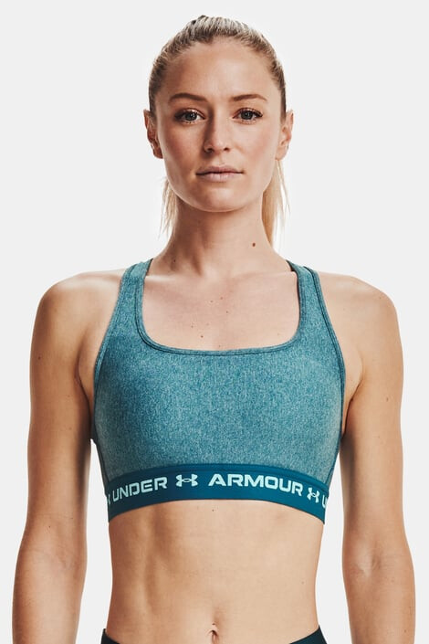 Under Armour Тюркоазен спортен сутиен Crossback Heather - Pepit.bg