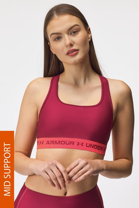 Under Armour Винен спортен сутиен Crossback - Pepit.bg