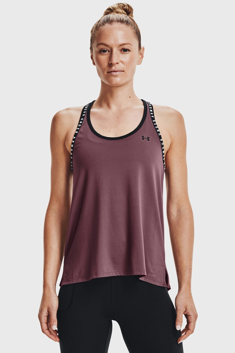 Under Armour Виолетов спортен топ Knockou - Pepit.bg