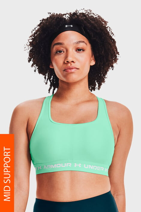 Under Armour Зелен спортен сутиен Crossback - Pepit.bg