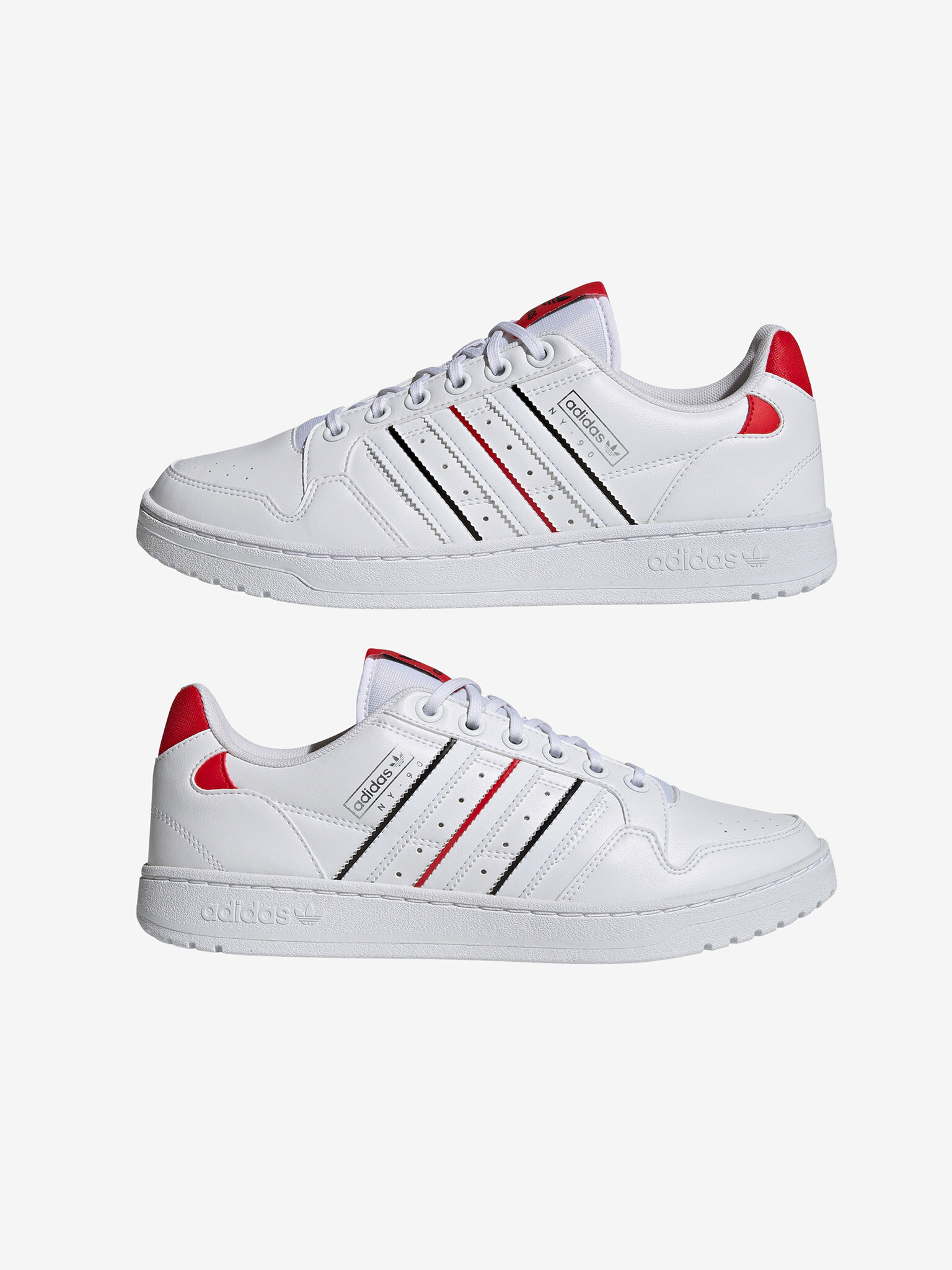 adidas Originals NY 90 Stripes Sneakers Byal - Pepit.bg