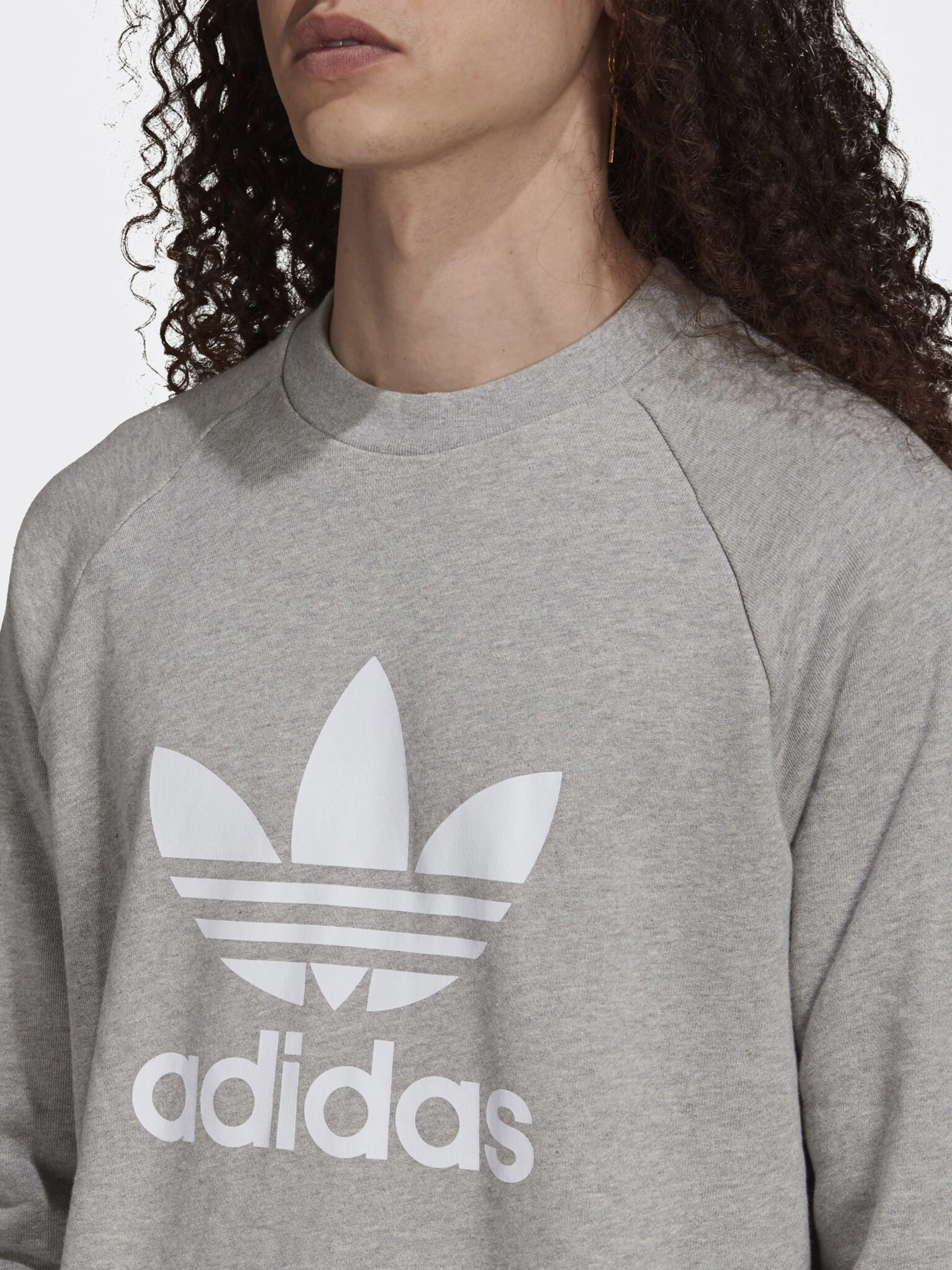 adidas Originals Trefoil Суитшърт Siv - Pepit.bg