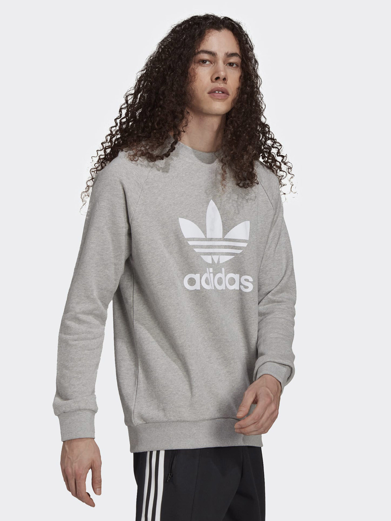 adidas Originals Trefoil Суитшърт Siv - Pepit.bg