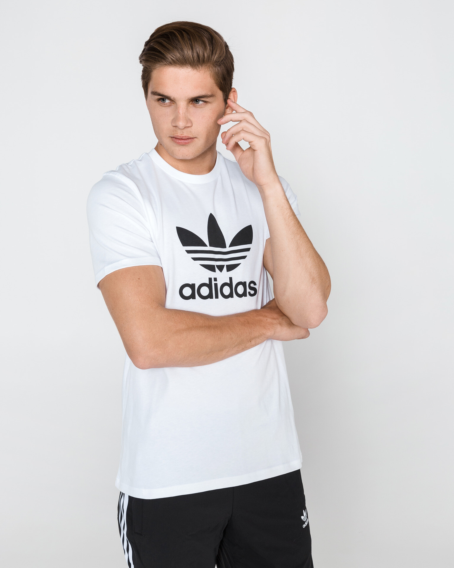 adidas Originals Trefoil Тениска Byal - Pepit.bg