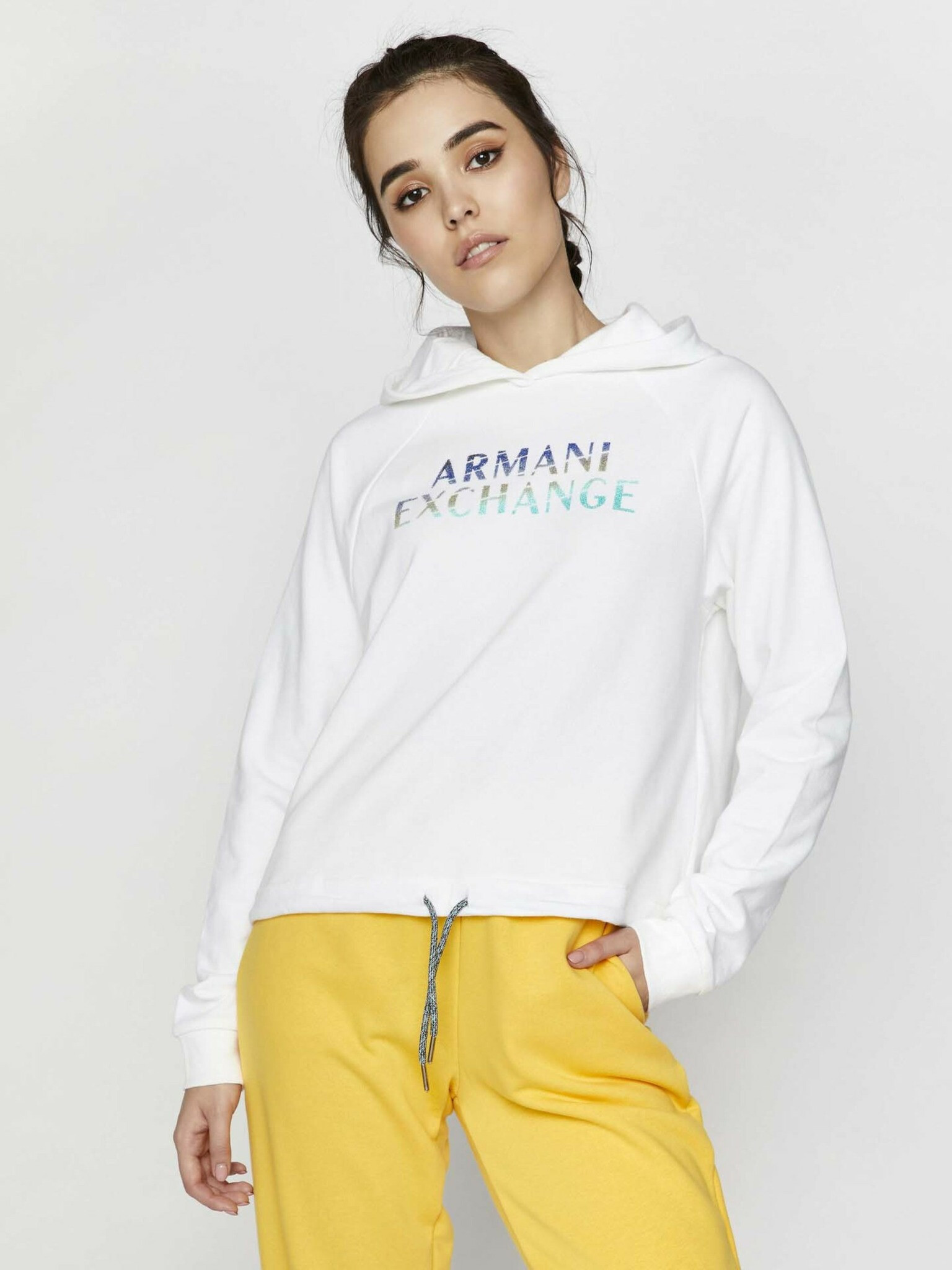 Armani Exchange Sweatshirt Byal - Pepit.bg