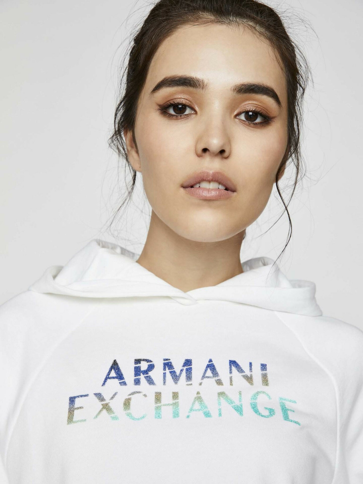 Armani Exchange Sweatshirt Byal - Pepit.bg