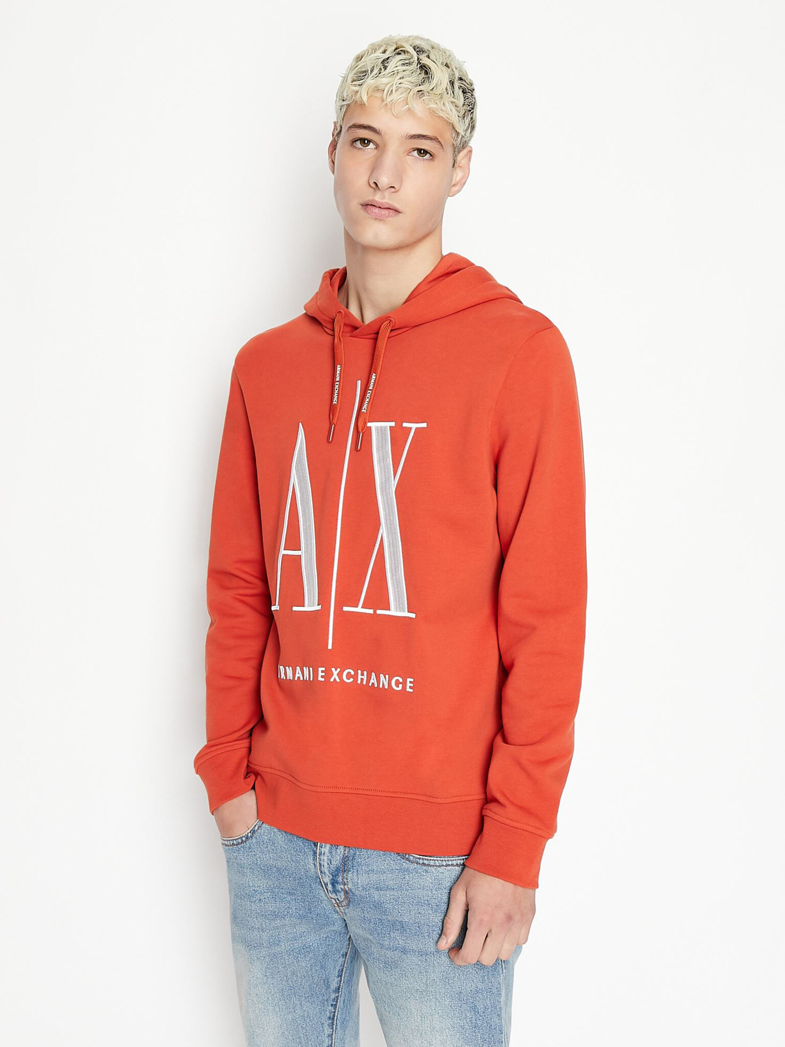 Armani Exchange Sweatshirt Oranzhev - Pepit.bg