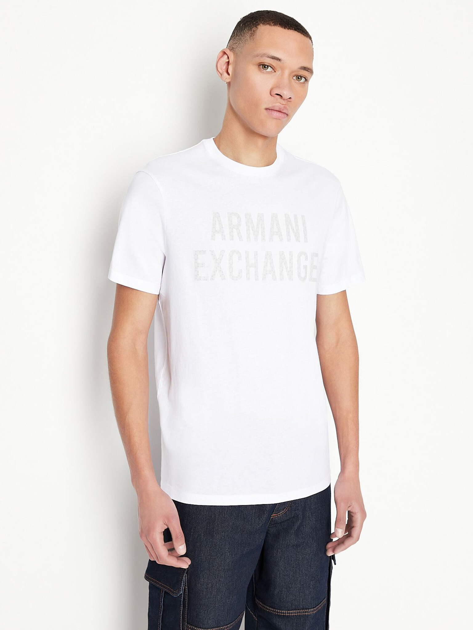 Armani Exchange T-shirt Byal - Pepit.bg