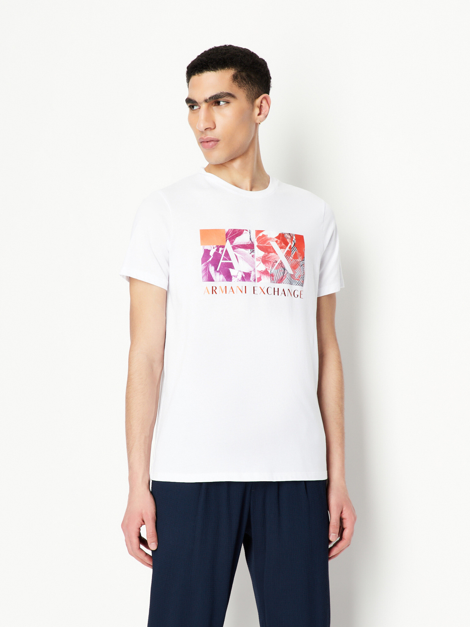 Armani Exchange T-shirt Byal - Pepit.bg